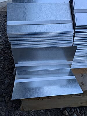 Step Shingle 4x4x8 Galvanized Steel Step Shingle 4x4x8 Galvanized Steel