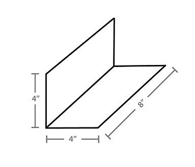 Step Shingle 4x4x8 Galvanized Steel Step Shingle 4x4x8 Galvanized Steel